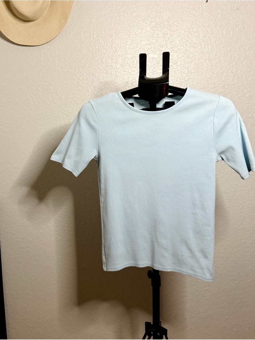 J.Crew Pale Blue Dolman Sleeve Tee Women's S